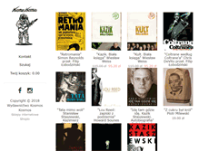 Tablet Screenshot of kosmoskosmos.pl